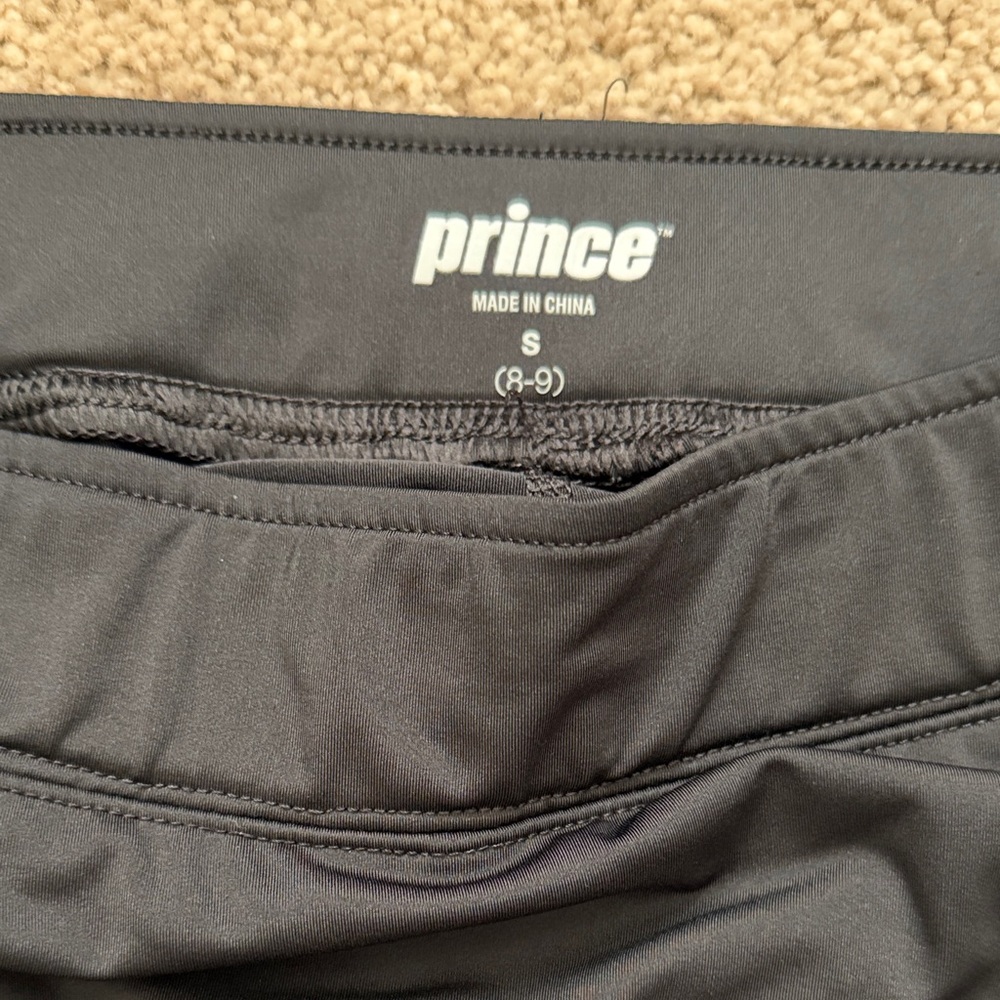 Prince Brand Girls Black Athletic Tennis Skirt Size Small 8-9 - Picture 2 of 3